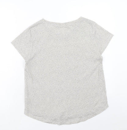 Womens UK Size M H&M Beige Basic T-Shirt