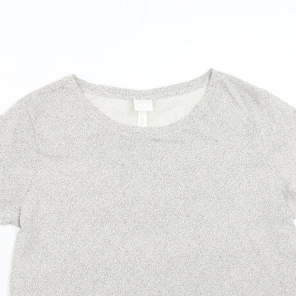 Womens UK Size M H&M Beige Basic T-Shirt