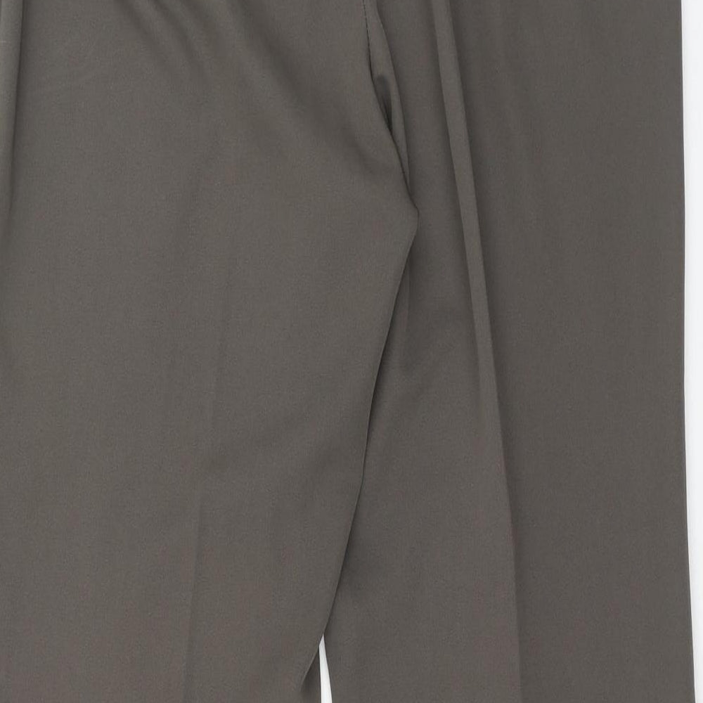 Womens UK Size 16 Preworn Regular Fit  Brown Trousers