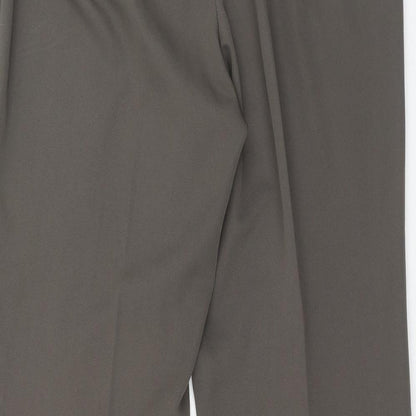 Womens UK Size 16 Preworn Regular Fit  Brown Trousers