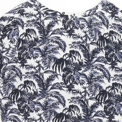 Womens UK Size 6 Topshop Blue Basic Button-Up