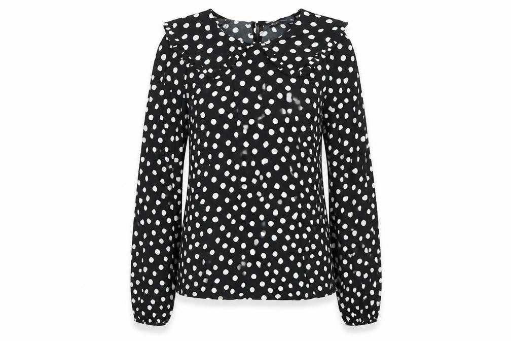 Womens UK Size 6 Marks and Spencer Black Basic Blouse