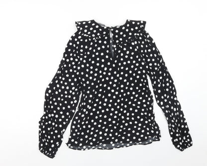 Womens UK Size 6 Marks and Spencer Black Basic Blouse