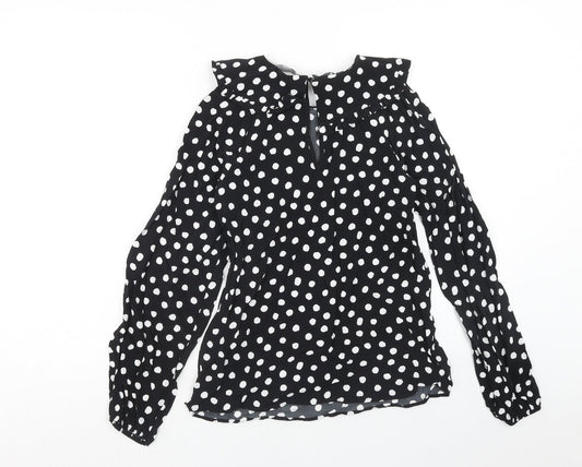 Womens UK Size 6 Marks and Spencer Black Basic Blouse