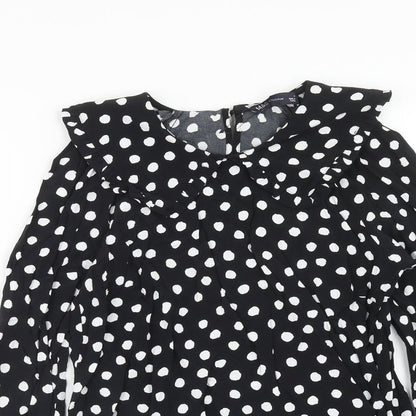 Womens UK Size 6 Marks and Spencer Black Basic Blouse