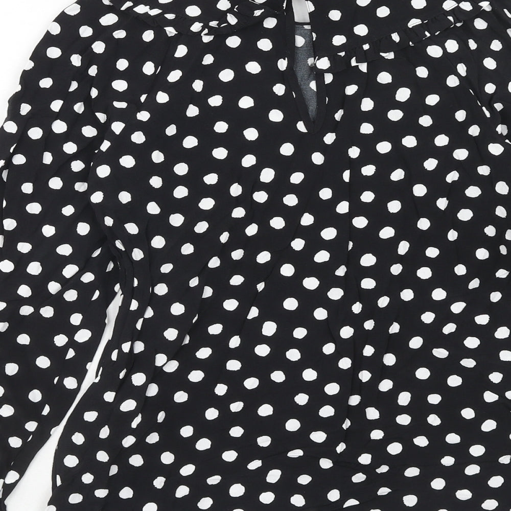 Womens UK Size 6 Marks and Spencer Black Basic Blouse