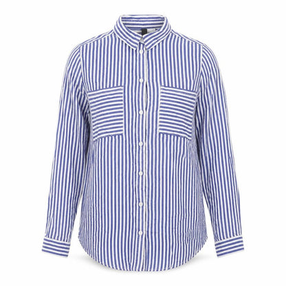 Womens UK Size 6 H&M Blue Basic Blouse