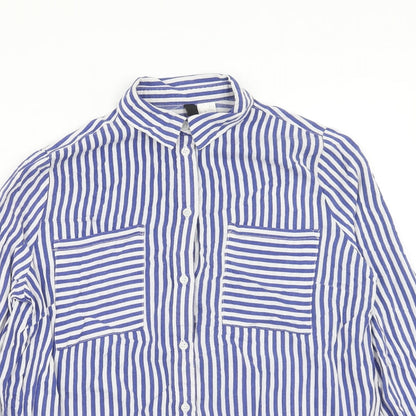 Womens UK Size 6 H&M Blue Basic Blouse