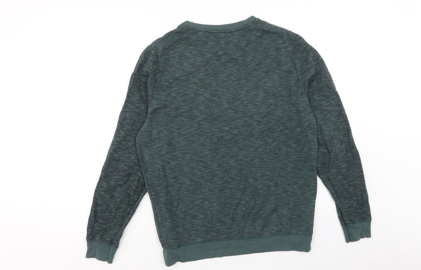 Mens UK Size S River Island Green Pullover Sweatshirt
