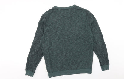 Mens UK Size S River Island Green Pullover Sweatshirt
