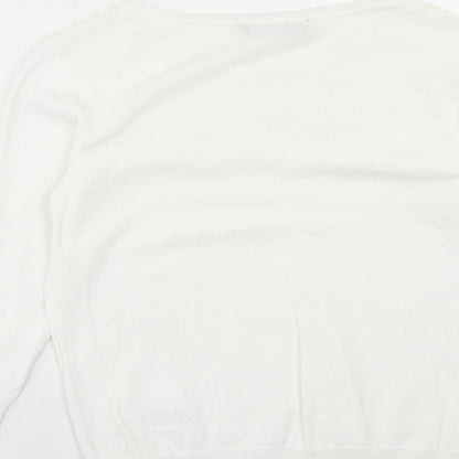 Womens UK Size 12 Dorothy Perkins White Pullover Jumper