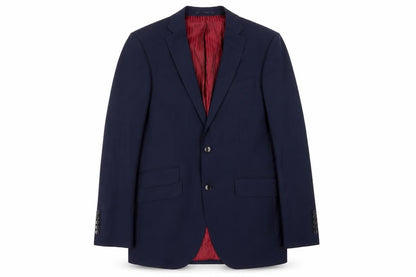 Red Select Mens Blue Polyester Jacket Blazer Size 38 Regular