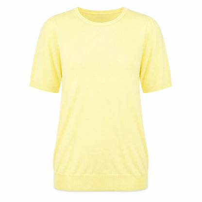 BHS Womens Yellow Round Neck Acrylic Pullover Jumper Size 8