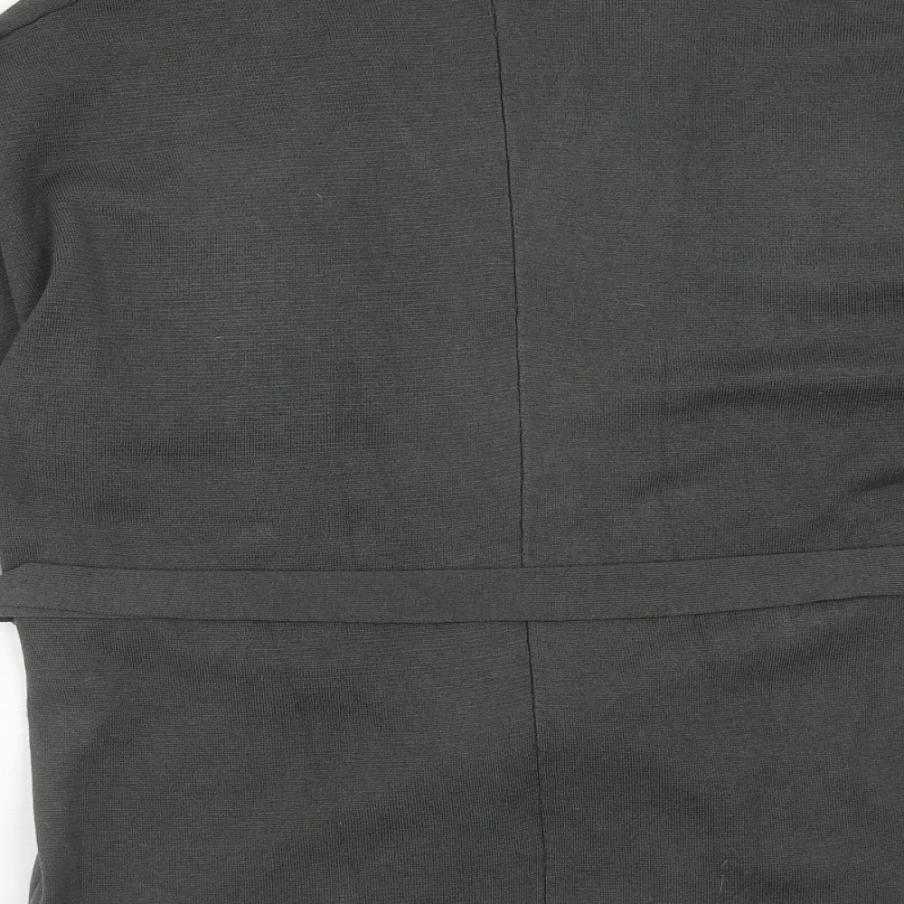 Primark Womens Grey V-Neck Polyester Cardigan Jumper Size S - Size 10-12