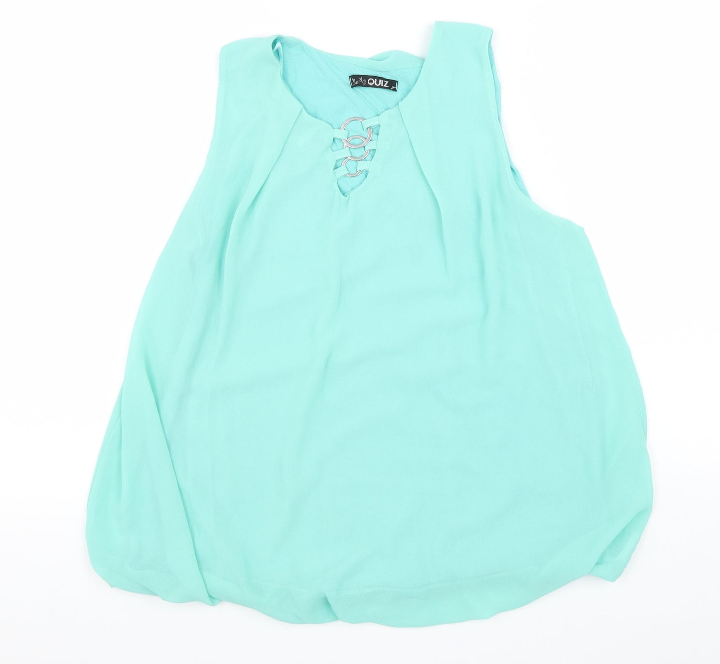 Womens UK Size M Quiz Blue Basic Tank