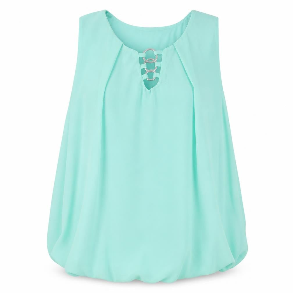 Womens UK Size M Quiz Blue Basic Tank