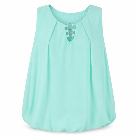 Womens UK Size M Quiz Blue Basic Tank