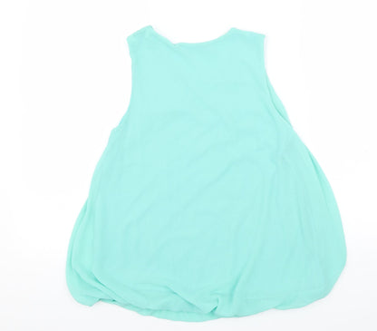 Womens UK Size M Quiz Blue Basic Tank