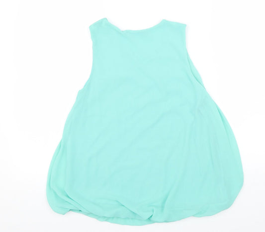 Womens UK Size M Quiz Blue Basic Tank