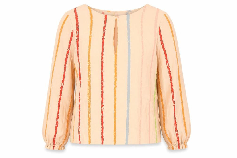 Womens UK Size S VERO MODA Beige Basic Blouse