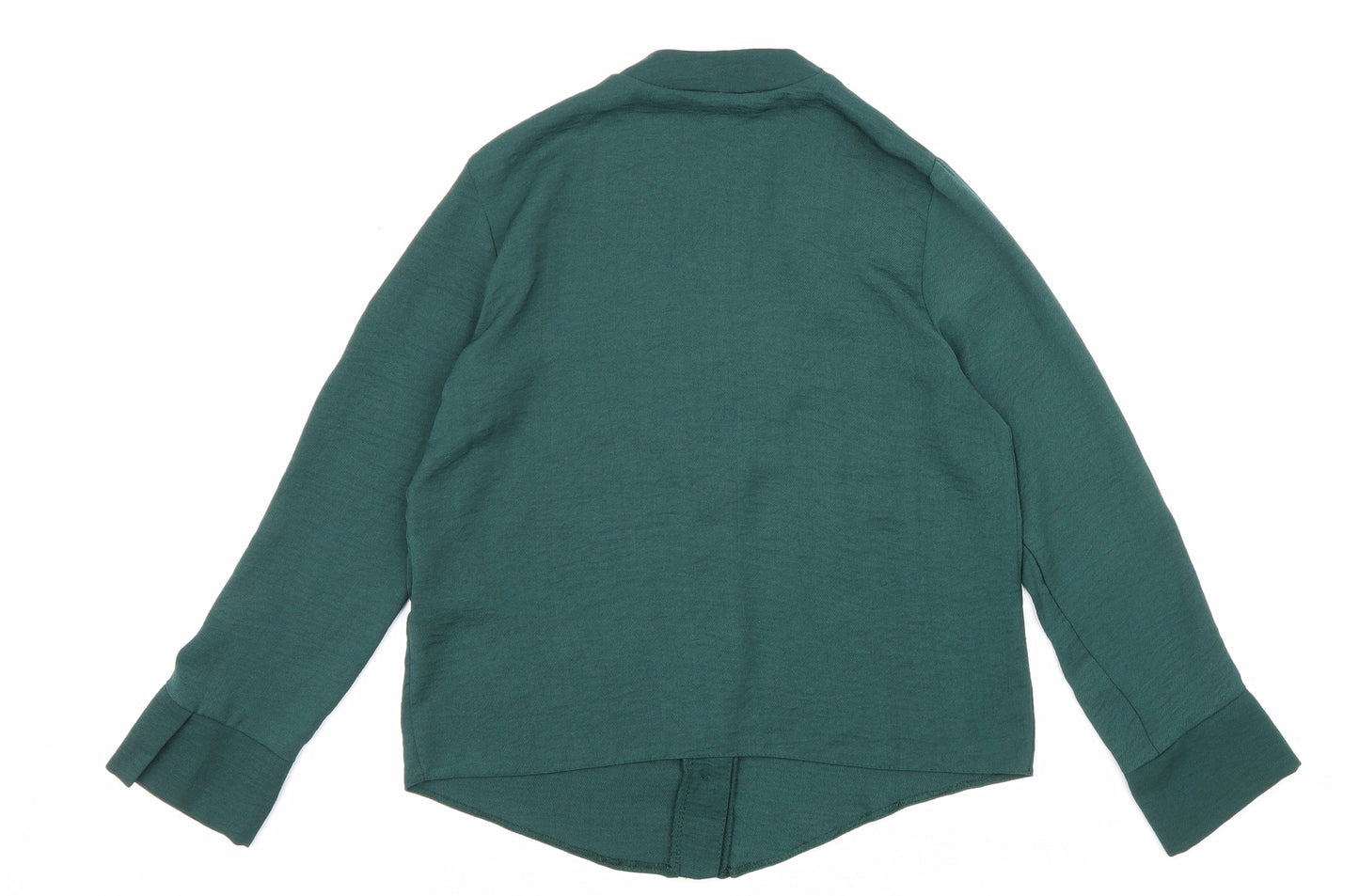 Womens UK Size 6 New Look Green Basic Button-Up