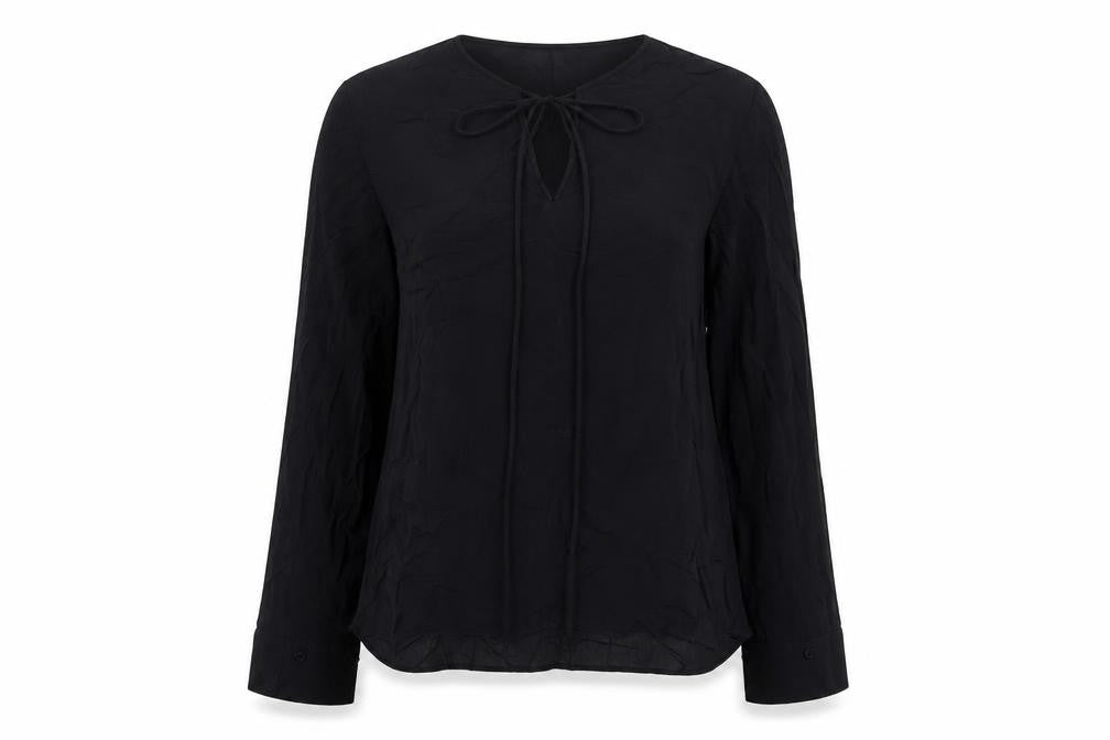 Womens UK Size S Zara Black Basic Blouse