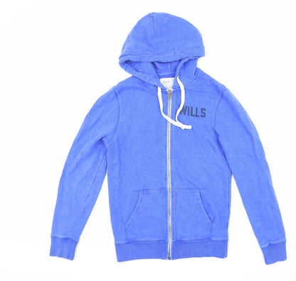 Womens UK Size XS Jack Wills Blue Full Zip Hoodie
