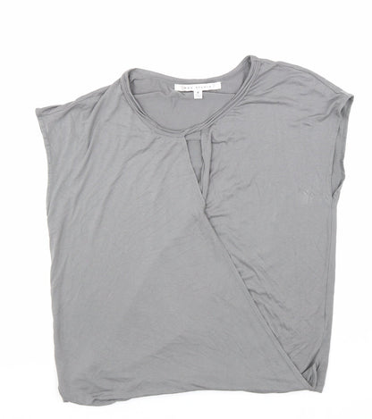 Womens UK Size M Max Studio Grey Basic T-Shirt