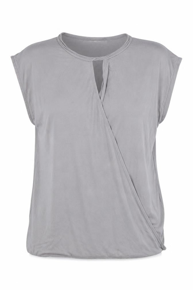 Womens UK Size M Max Studio Grey Basic T-Shirt
