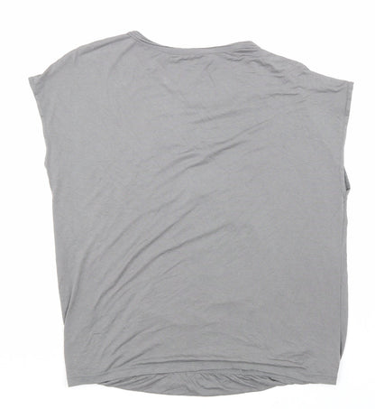 Womens UK Size M Max Studio Grey Basic T-Shirt