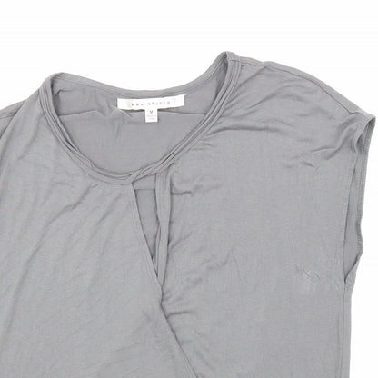 Womens UK Size M Max Studio Grey Basic T-Shirt