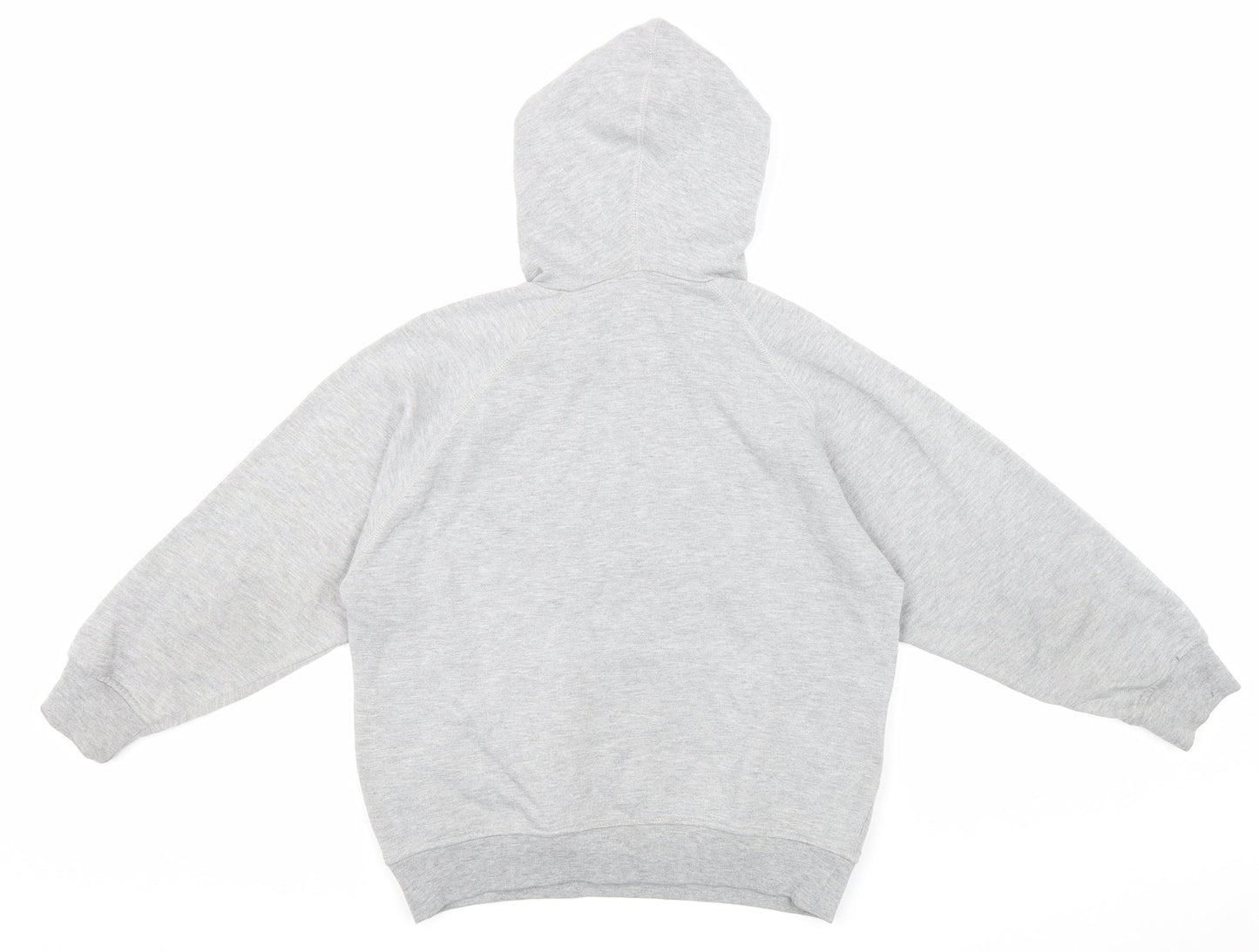 Goula Boys Grey Cotton Pullover Hoodie Size 10-11 Years Pullover - Athletic