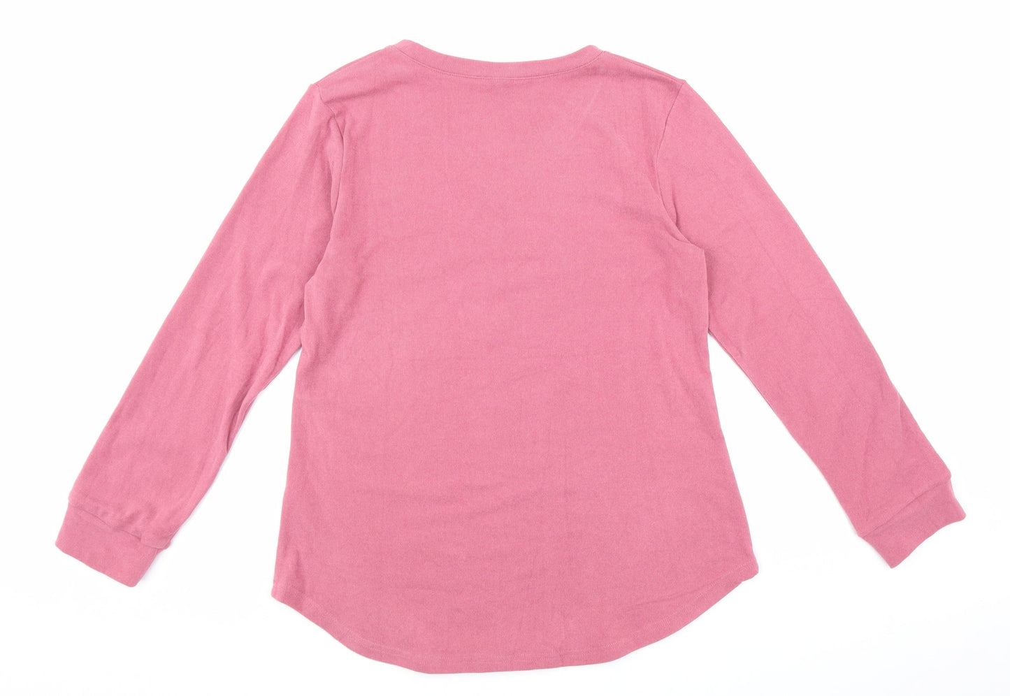 Womens UK Size M Preworn Pink Pullover Jumper
