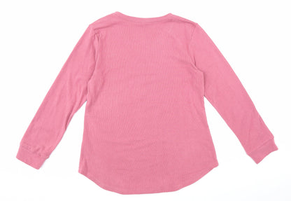 Womens UK Size M Preworn Pink Pullover Jumper