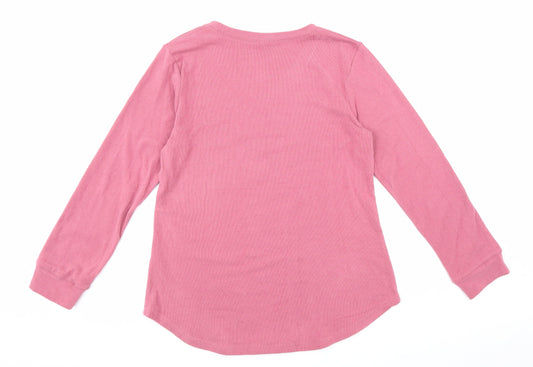 Womens UK Size M Preworn Pink Pullover Jumper