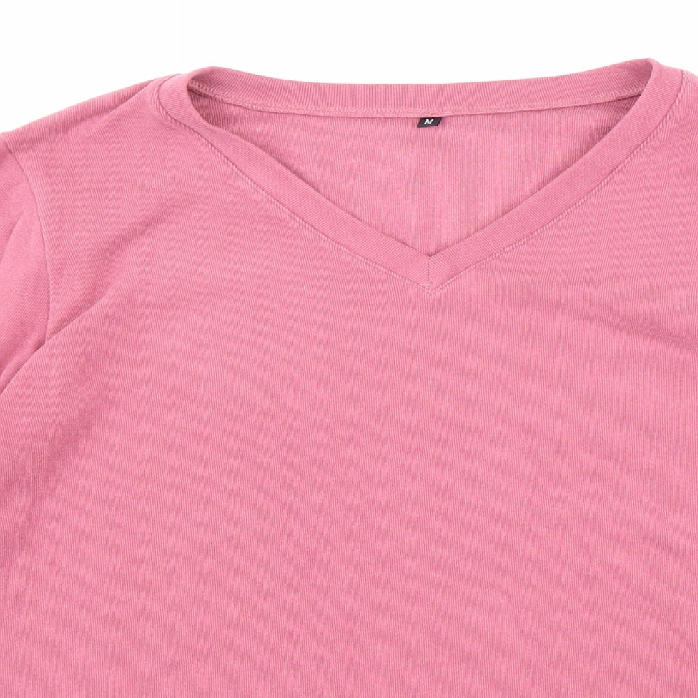 Womens UK Size M Preworn Pink Pullover Jumper