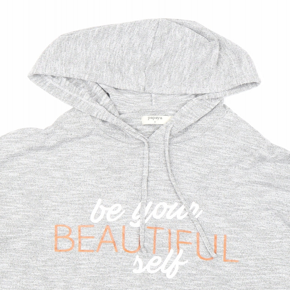 Womens UK Size 8 Papaya Grey Pullover Jumper