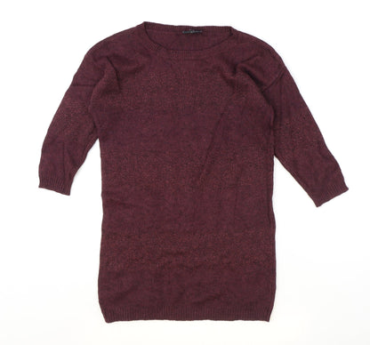 Womens UK Size 8 NEXT Red Pullover Jumper