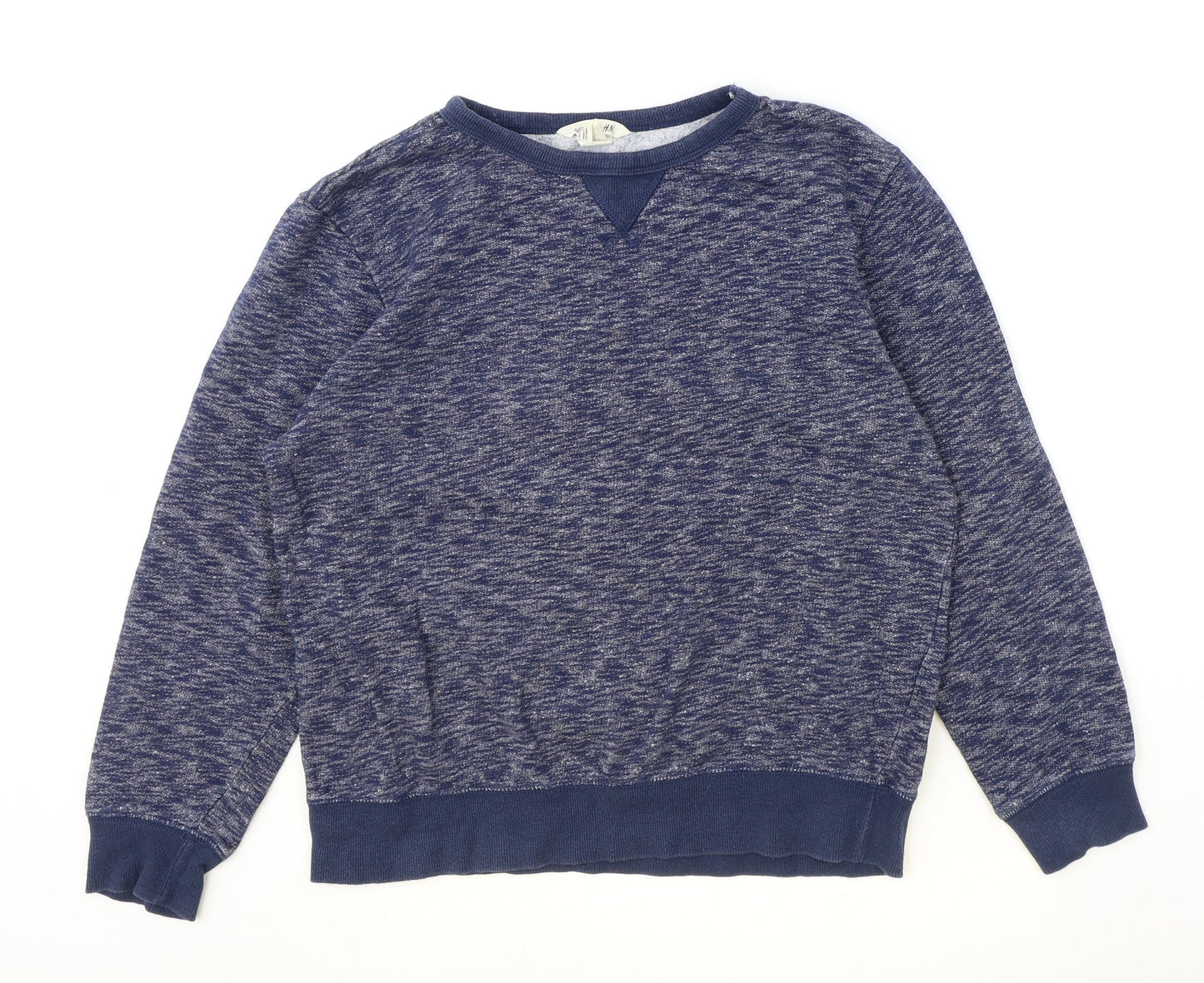H&M Girls Blue Cotton Pullover Sweatshirt Size 13-14 Years Pullover