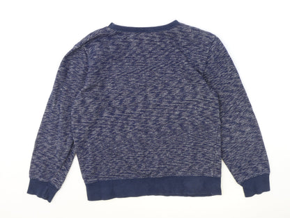 H&M Girls Blue Cotton Pullover Sweatshirt Size 13-14 Years Pullover