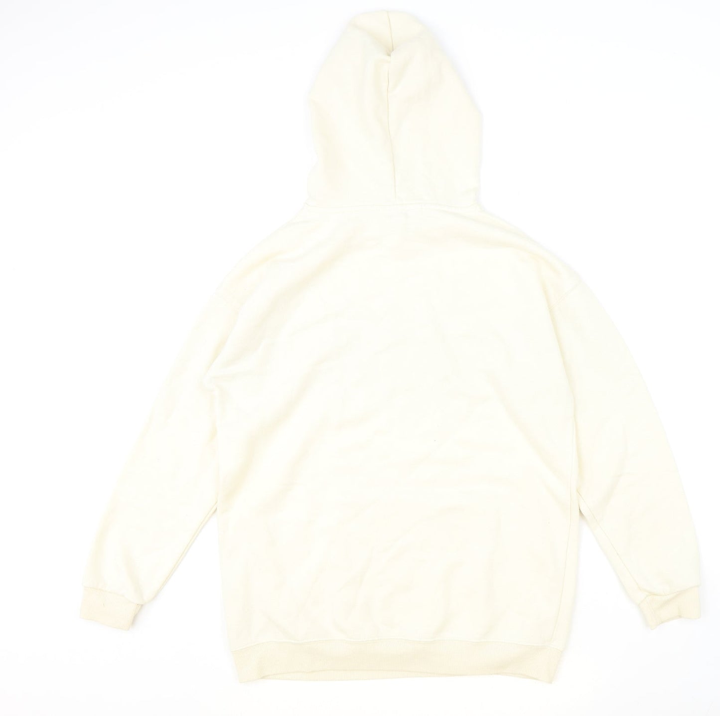 Miss Selfridge Womens Beige Cotton Pullover Hoodie Size S Pullover