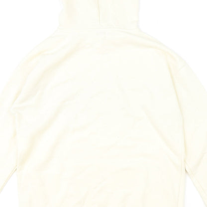 Miss Selfridge Womens Beige Cotton Pullover Hoodie Size S Pullover