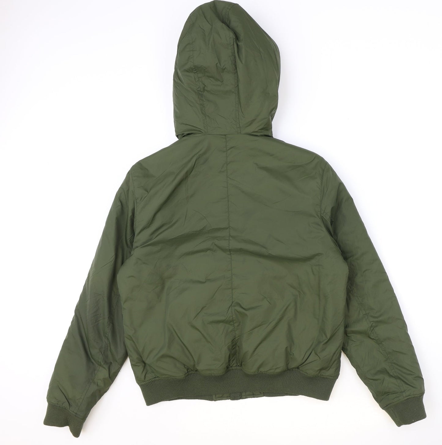 Misguided Womens Green Bomber Jacket Jacket Size 12 Zip