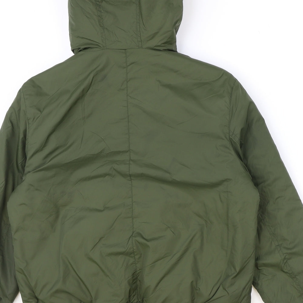 Misguided Womens Green Bomber Jacket Jacket Size 12 Zip
