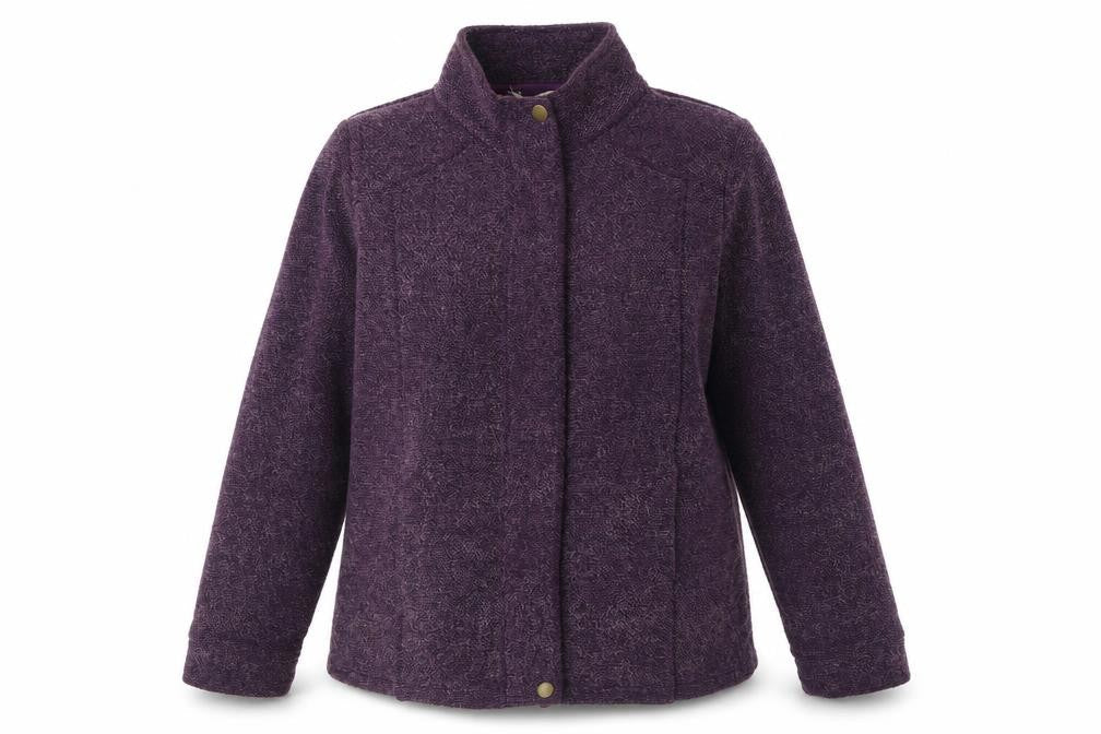 Marks & Spencer Womens Purple Jacket Size 12 Zip