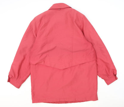 Womens UK Size M Telemac Pink Overcoat