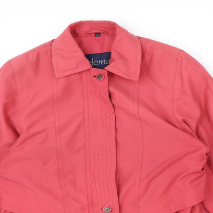 Womens UK Size M Telemac Pink Overcoat