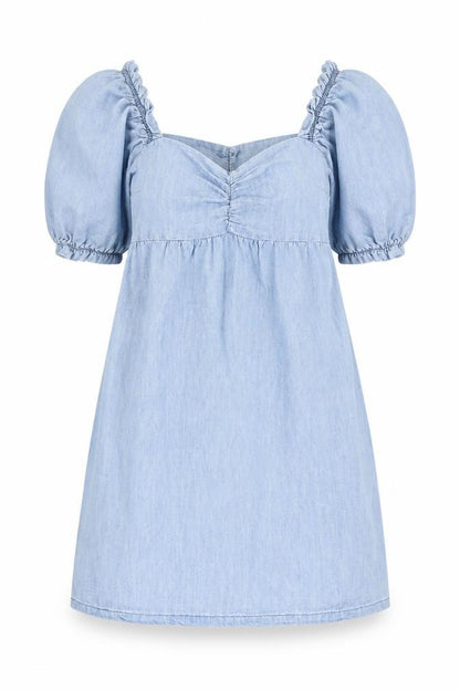H&M Womens Blue Cotton Mini Size 12 Sweetheart Pullover