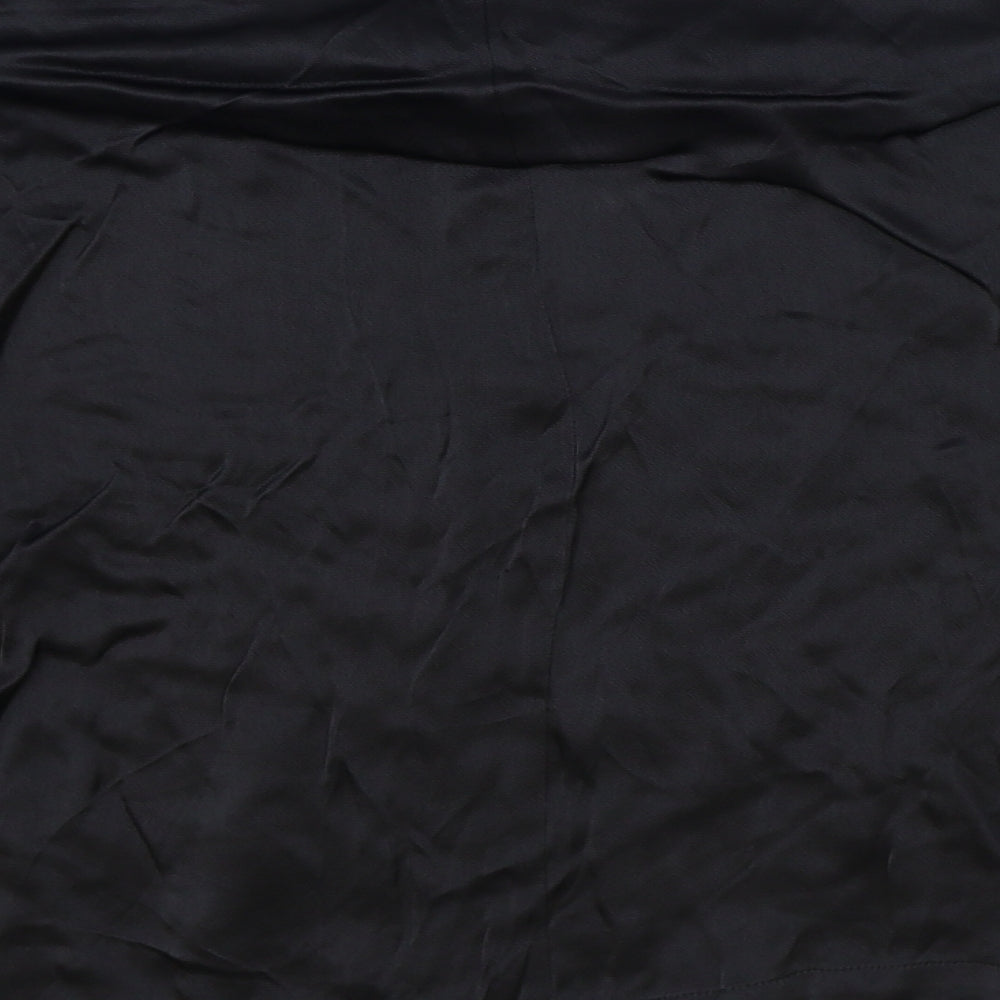 Womens UK Size L Zara Black Basic Blouse