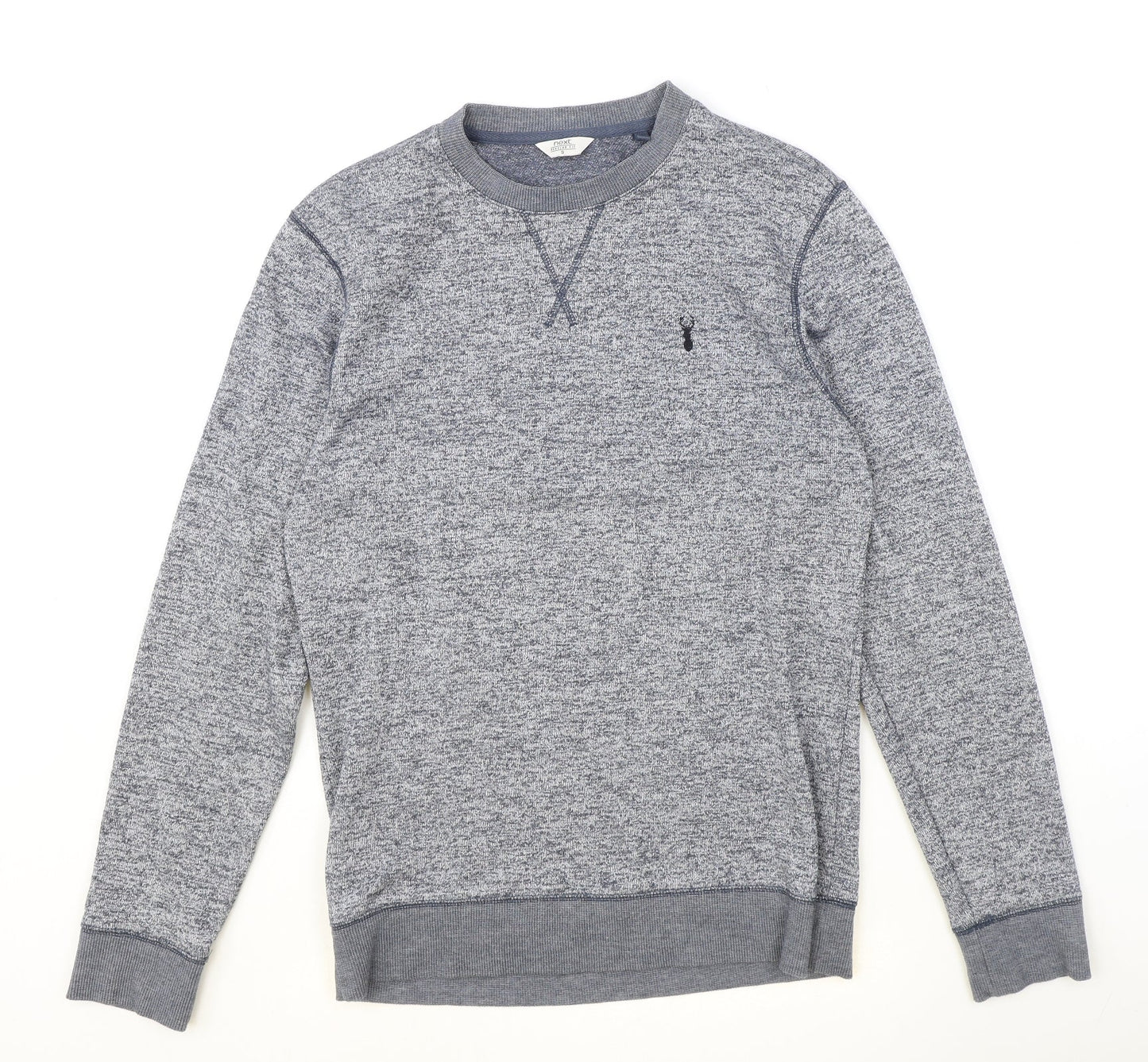 Mens UK Size S NEXT Blue Pullover Sweatshirt